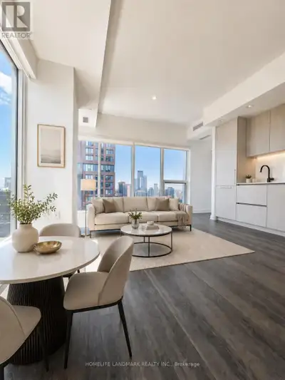 Just steps from Sherbourne Station, welcome to this brand-new 2-bedroom, 2-bathroom corner suite at...