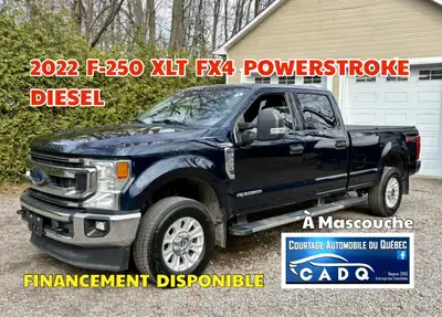 C.A.D.Q. à Mascouche, spécialisé en VENTE & FINANCEMENT de VÉHICULES D’OCCASIONS. FORD F250 2022 XLT...