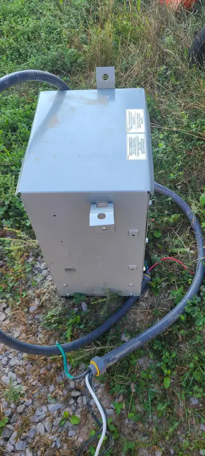 DELTA 5 KVA TRANSFORMER: *** Primary 600 Volt *** *** Secondary 120/240 *** *** c/w Taps *** *** Not...