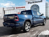 This 2020 Ram 1500 Sport stands out in *Patriot Blue Pearl*, powered by the legendary *5.7L HEMI V8*... (image 3)