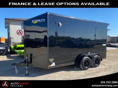 This trailer is located in Winnipeg, MB. WE DELIVER!! Brand New 2025 Stealth Titan 7’ x 14’ x 84” V-...
