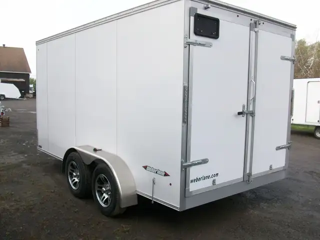 2025 Weberlane ALUMINIUM 7' X 14' V-NOSE 2 ESSIEUX GLISSIERE CON in Cargo & Utility Trailers in Laval / North Shore - Image 5