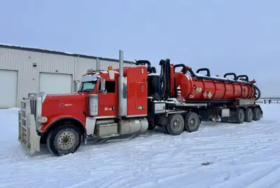2012 Peterbilt 388 6x4 Sleeper Truck Tractor w/ Option Industries Foremost Semi Vac Comes with a Cum...