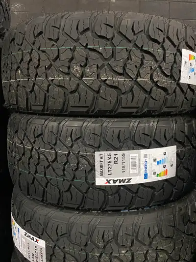 16 17 18 19 20 21 22 ; 225 235 245 255 265 275 285 315 ; 45 50 55 60 65 70 75 NO TAX- NEW ZMAX LT/AT...