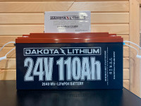 DAKOTA Lithium 24V 110AH Deep Cycle LiFePO4, 11YR Warranty