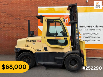 Heavy-duty pneumatic forklift with Cascade Dual Block Handler. Perfect for block yards, stone, lumbe...