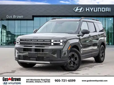 Recent Arrival! Rockwood Green 2024 Hyundai Santa Fe XRT AWD Shiftronic I4AWD, Black w/H-Tex Leather...