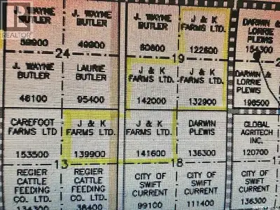 5 Quarters of Farmland in the RM of Swift Current No. 137 – all connected and totaling approximately...
