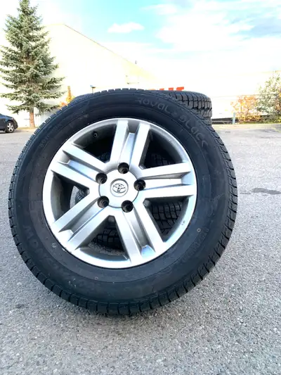 - Selling new set (4) Toyota Tundra tires & wheels Tires Size 275/55R20 New Royal Black Snow winter...