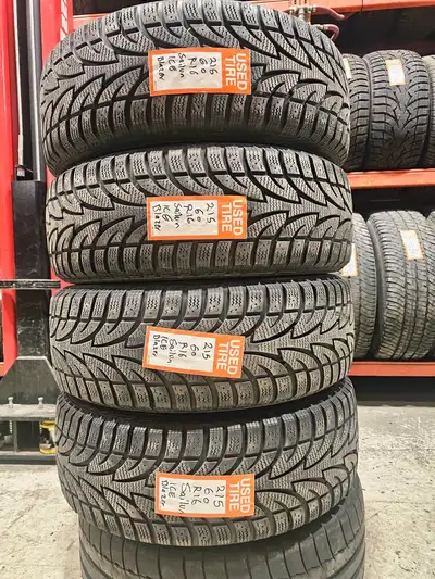A set of 4 good used P215/60R16 Sailun Iceblazer Winter install and balance $450 Loose purchase $80e...