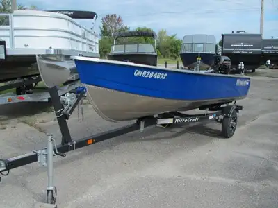ALMOST NEW LOCAL TRADE IN-14'2'' LOA, 20'' COMPOSITE TRANSOM, 64'' BEAM, 30'' DEEP BOW, FULL FLOOR W...