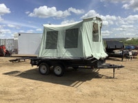 Used 2027 Jumping Jack Trailers 6' x 12' Utility Trailer with 8' Tent Super easy to set up! Tent fol... (image 4)