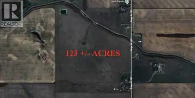 Exceptional opportunity to acquire 123 ± acres of prime agricultural land in Wheatland County, ideal...