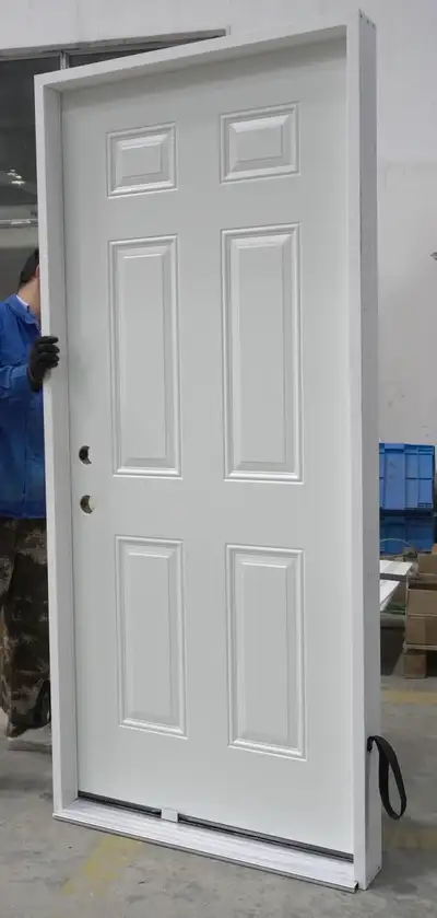 New Steel Prehung Insulated Entry Door Canadian Standard Sizes Available Sizes & Swing Options: 32 x...