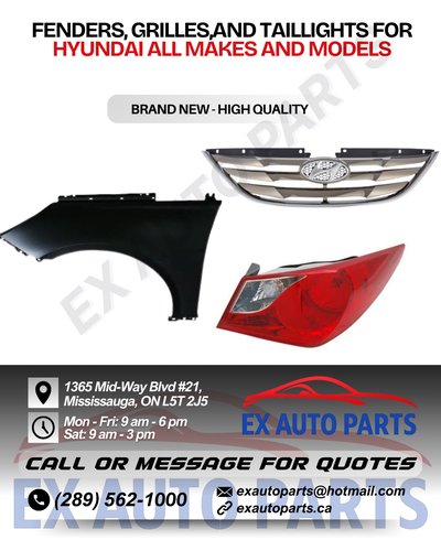 Fenders, Grilles, and Taillights NEW For Hyundai All Makes and Models Acura Audi BMW Buick Cadillac...