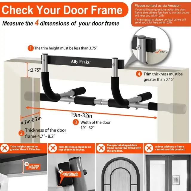 BRAND NEW - Ally Peaks Pull Up Bar for Doorway... LOT# 347 in Exercise Equipment in Mississauga / Peel Region - Image 5