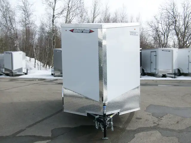 2025 Weberlane CARGO 6' X 10' V-NOSE 1 ESSIEU RAMPE 6'.6 4 D-RIN in Cargo & Utility Trailers in Laval / North Shore - Image 3