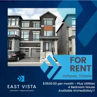 FABULOUS 4-BDRM TOWNHOUSE FOR RENT IN AJAX