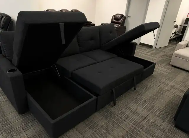 BRAND NEW U SHAPE VELORA SLEEPER SOFA(OPTION TO PAY ON DELIVERY) in Couches & Futons in Mississauga / Peel Region - Image 5