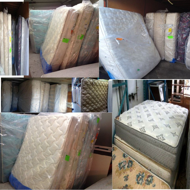 ⚜️ LIGHTLY KING QUEEN DOUBLE AND SINGLE SIZE USED MATTRESSES FOR in Beds & Mattresses in Delta/Surrey/Langley - Image 2