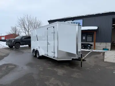 Grand River Trailer Sales Cargo Trailer 7x16+Vee Contractor grade frame 7 interior height ramp door...