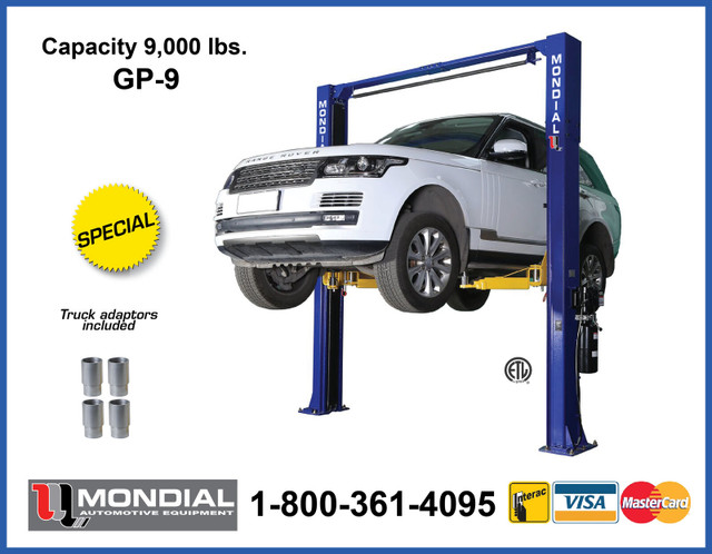 GP9 Two post hoist Auto lift Hydraulic Car lift 9000lbs CSA NEW in Heavy Equipment Parts & Accessories in Bridgewater