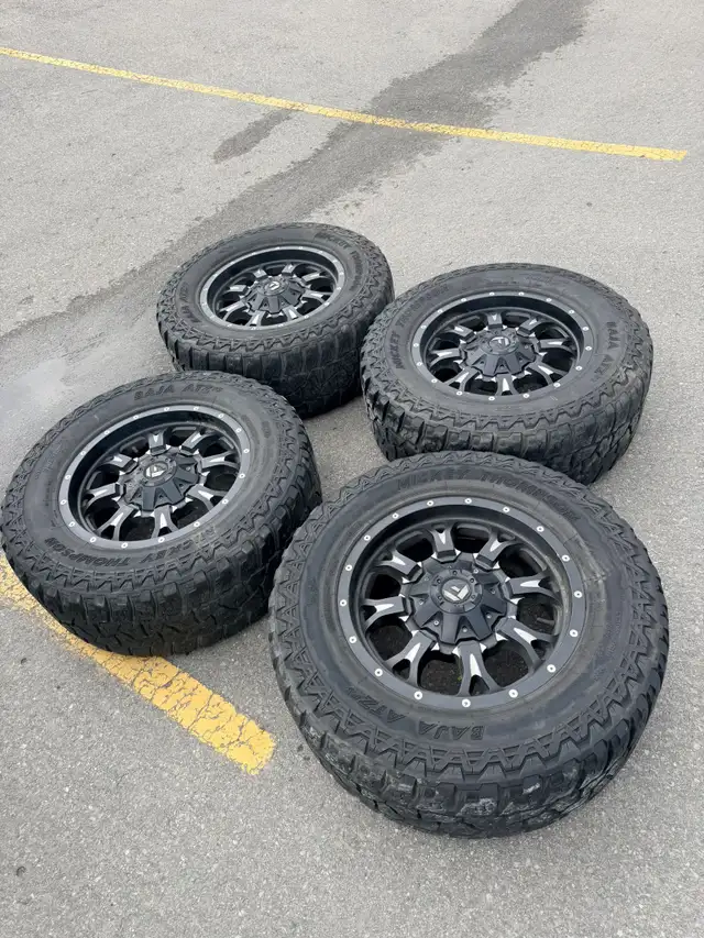 305/60/18 fuel crank 6x135 6x139.7 Gmc sierra dodge ram 1500 in Tires & Rims in Mississauga / Peel Region - Image 4