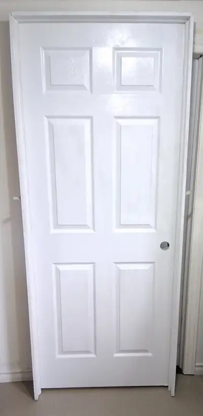 Prehung Door - 32" x 80" 6 Panel Left Hand Swing Interior Door, View more
