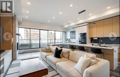 Discover unparalleled luxury in this furnished two-level penthouse in Vancouver, offering 1202 squar...