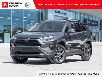 Magnetic Gray Metallic 2024 Toyota RAV4 Hybrid XLE Premium AWD! Leather / Sunroof / Power Driver Sea...