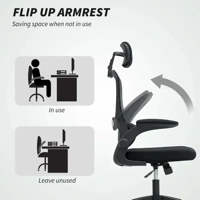 *BNIB!* Mesh High Back Desk Chair with Rotatable Headres... LOT# in Chairs & Recliners in Markham / York Region - Image 7