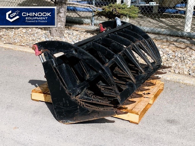 This 66in. Root Grapple is a used compact attachment, categorized under grapples and listed in fair...