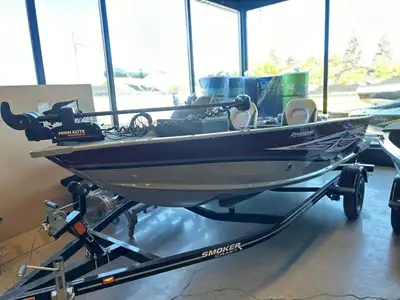 2024 Smokercraft Resorter 151 with Trailer For more information on this Resorter call our sales team...