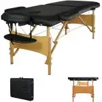 NEW BLACK 2 SECTION FOLDING WOOD MASSAGE TABLE MTT2 in Health & Special Needs in Lethbridge - Image 5