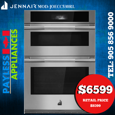 Jenn Air Rise JOECC530RL 30" Smart Microwave Wall Oven Combo, View more