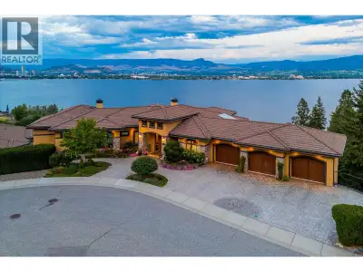PANORAMIC LAKE VIEWS — JUST 10 MINS TO DOWNTOWN! With Tuscan flair & resort-style luxury, this 7,200...