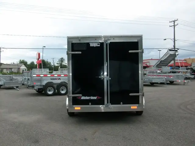 2025 Weberlane Aluminium 7' x 14' v-nose 2 essieux glissiere CON in Cargo & Utility Trailers in Laval / North Shore - Image 9