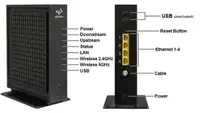Hitron CGNM-2250 DOCSIS 3.0 WiFi Cable Modem Dual Band 2.4 GHz 5