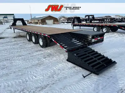NEW 2026 SWS 8.5 x 40' Gooseneck Trailer Tri Dual Axle 3 x 10,000 lb. Axles w/ Electric Brakes on al...