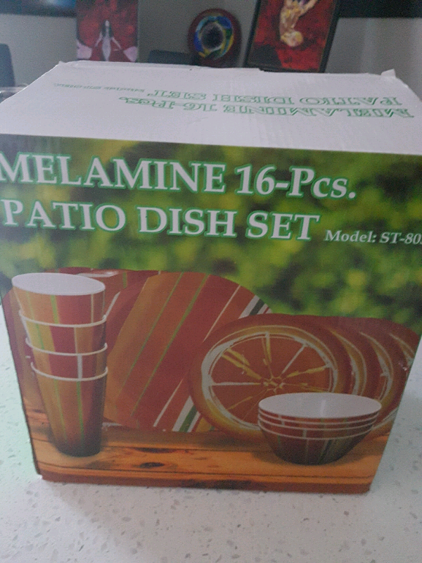 patio dish set 16 pcs
new 