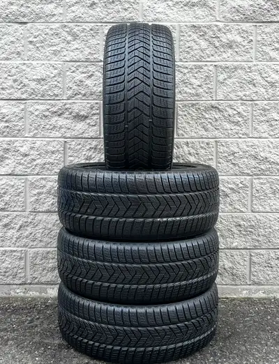 Winter / Snow Pirelli Scorpion Winter N0 Rated Tires. 2x 235 55 19 & 2x 255 50 19 (98%). Fits: Porsc...