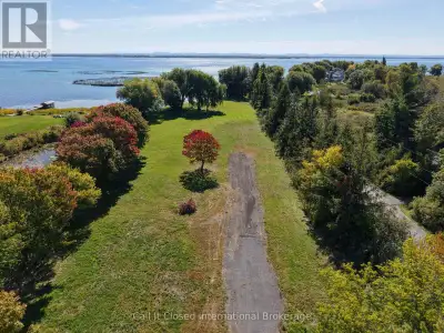 Exceptional 8.92-acre semi-wooded waterfront property on Lake St. Francis in the Township of South G...