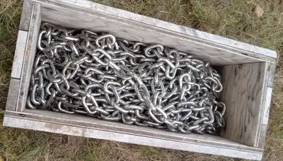 Brand new unused Grade 100 1/2" Alloy steel chain. Certified and perfect choice for overhead cranw s...