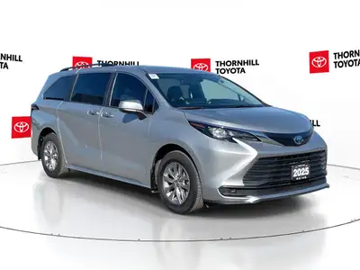 Thornhill Toyota Proudly Presents This Silver 2025 Toyota Sienna with XLE FWD 8-Passenger Package, F...