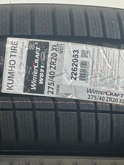 These are NEW Kumho WinterCraft SUV WS71 TOP-LINE Winter tires . $60 Mail in Rebate With The Purchas...