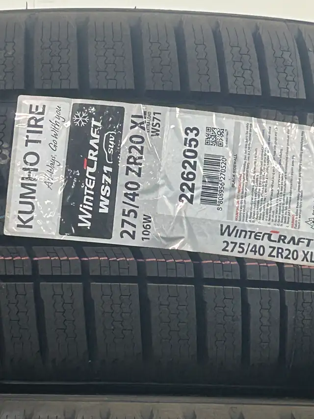 4 Brand New Kumho WinterCraft SUV WS71 275/40R20 XL in Tires & Rims in Ottawa - Image 2