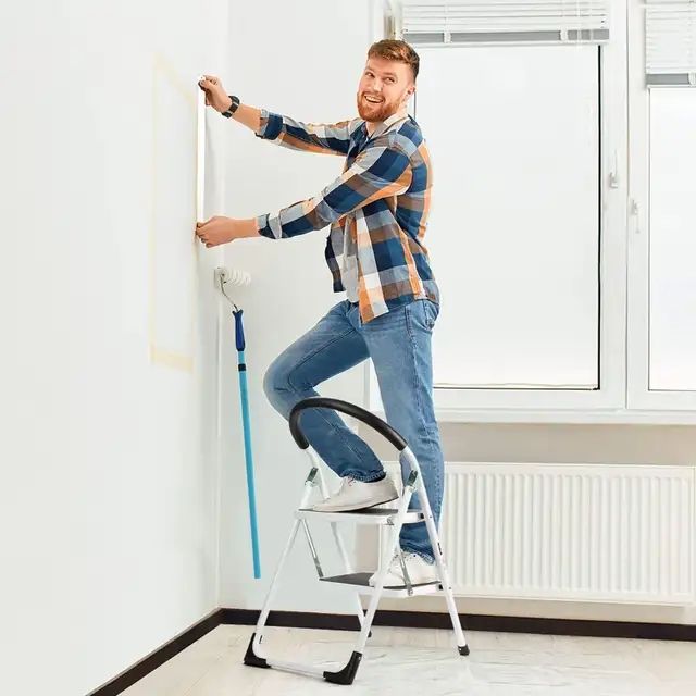 NEW 2 STEP 34" FOLDING STEP LADDER 813549 in Ladders & Scaffolding in Saskatoon - Image 5