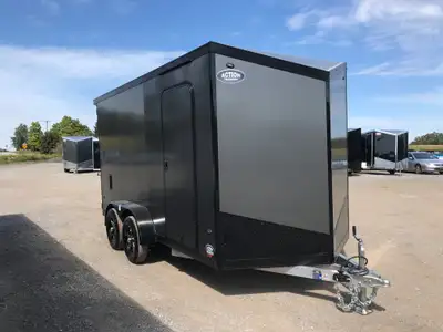 LEGACY SERIES ALL ALUMINUM FRAME 7' X 14' TANDEM AXLE CARGO W/ BARN DOORS AND POLYCORE PANEL UPGRADE...