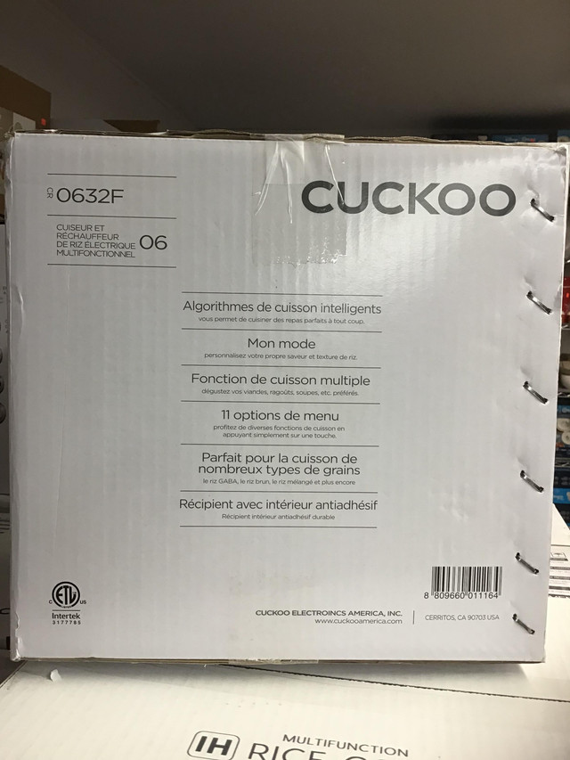 CUCKOO 6-CUP MULTIFUNCTIONAL RICE COOKER in Microwaves & Cookers in Ottawa - Image 4