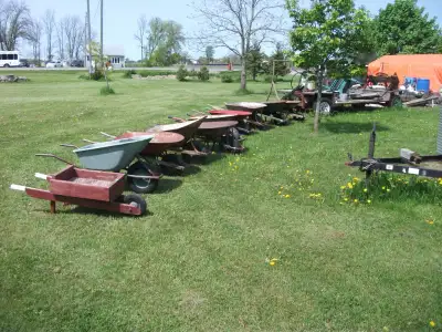 Ten Wheelbarrows at Porkie's Antique Emporium, View more